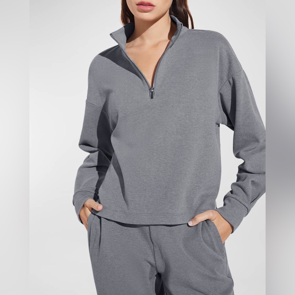 Net-a-Porter Eberjey Pewter Blue pullover Gray super soft
